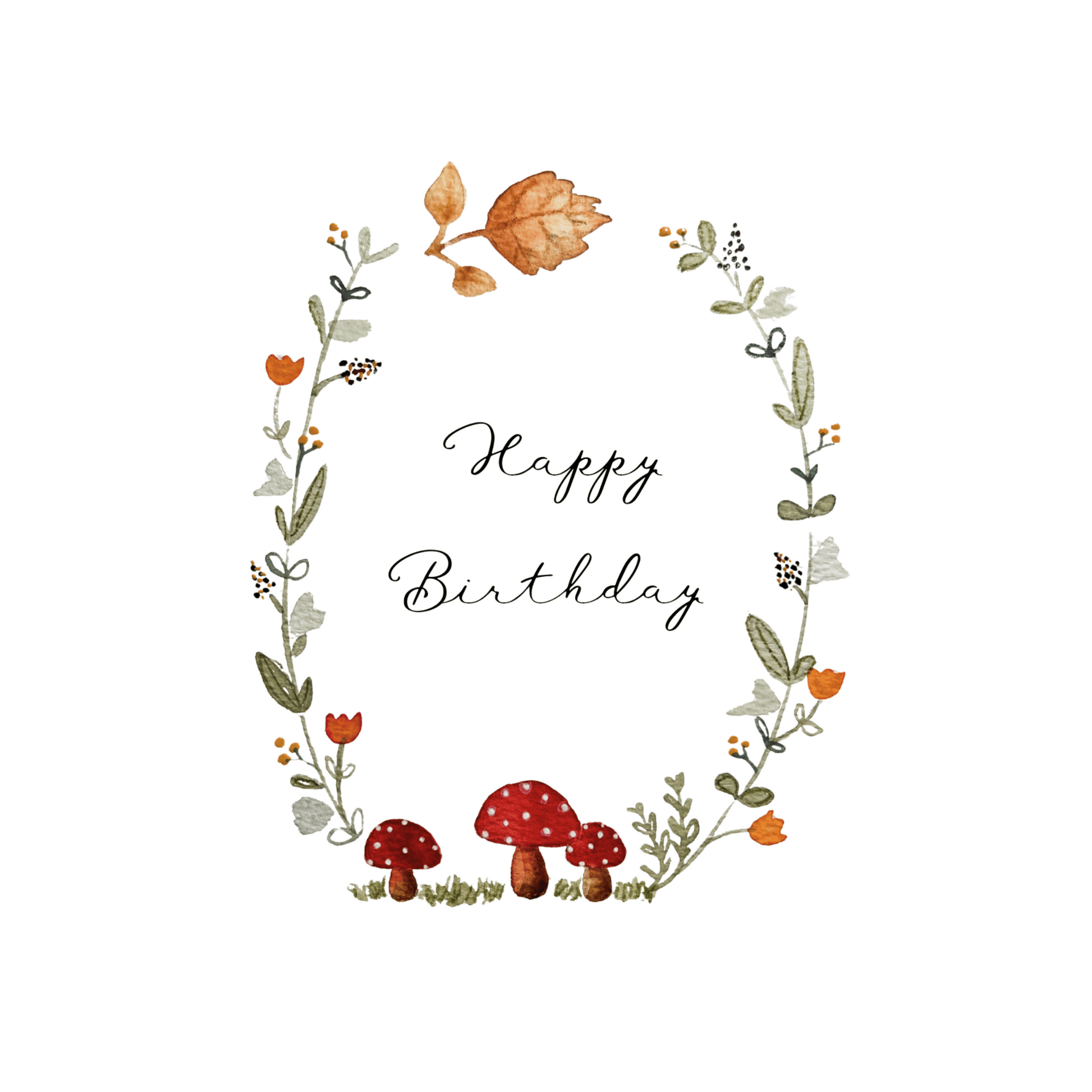 Karte Herbstkranz Geburtstag Christinas Kartenkunst