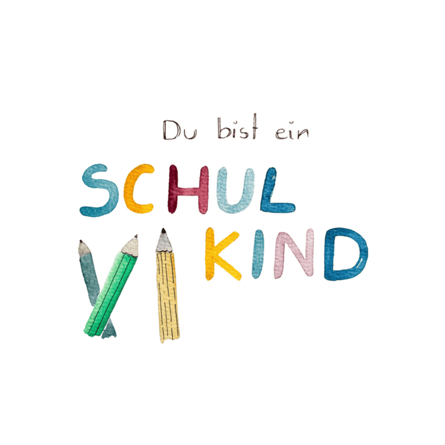 Karte Du bist ein Schulkind Christinas Kartenkunst