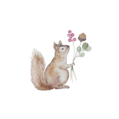 Karte Eichhörnchen Christinas Kartenkunst