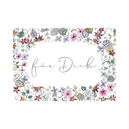 Karte Für dich Christinas Kartenkunst
