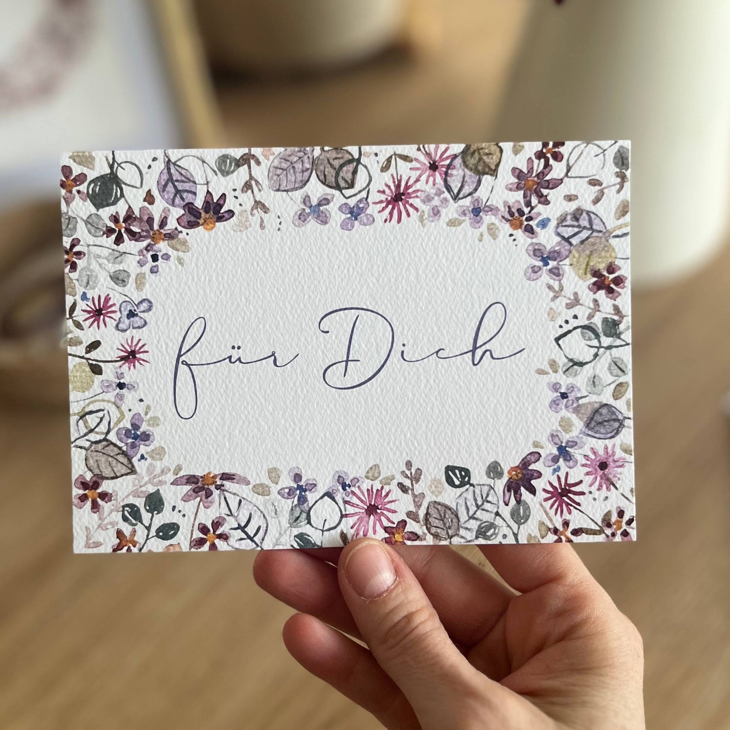 Karte Für dich Christinas Kartenkunst