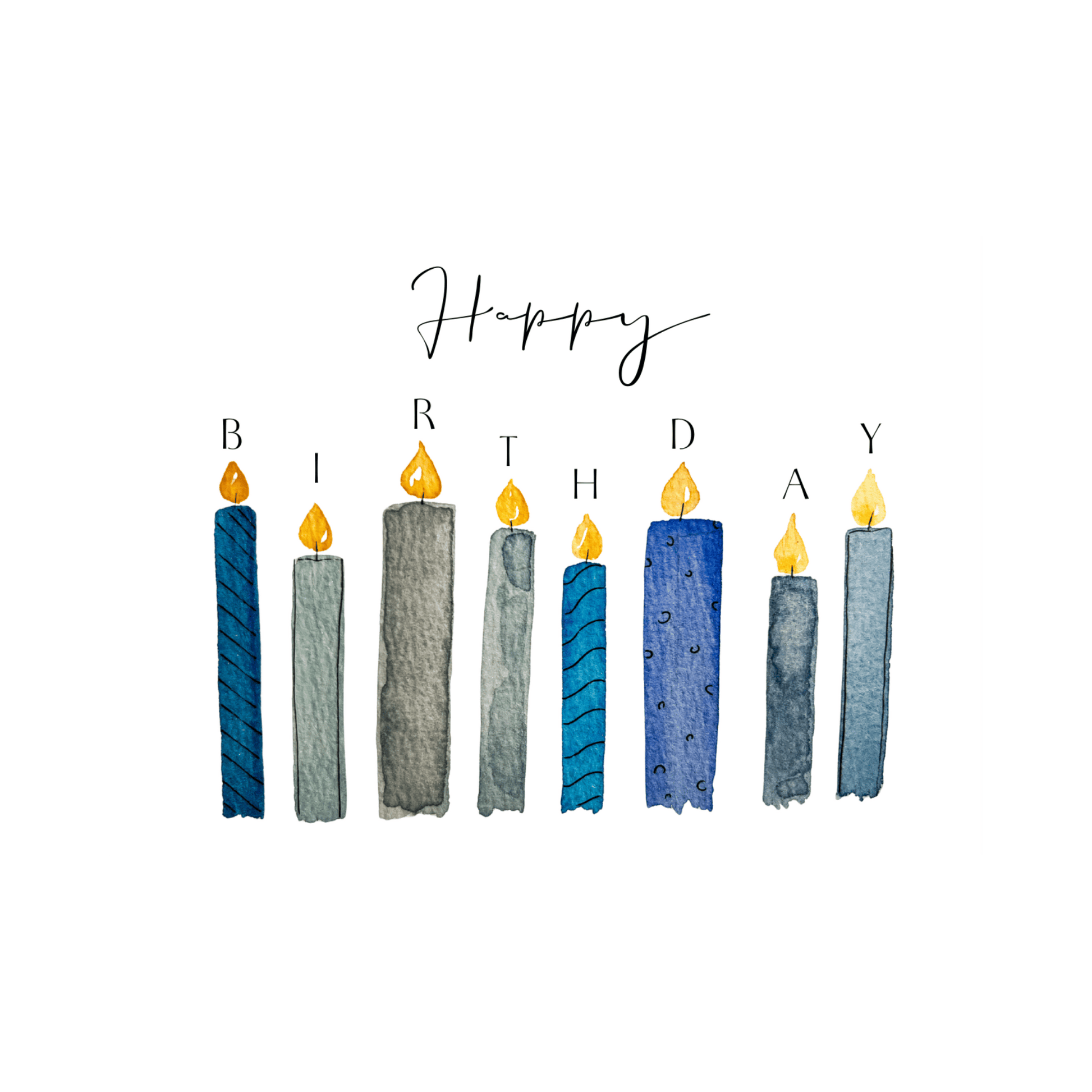 Karte Kerzen Happy Birthday Christinas Kartenkunst