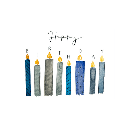 Karte Kerzen Happy Birthday Christinas Kartenkunst