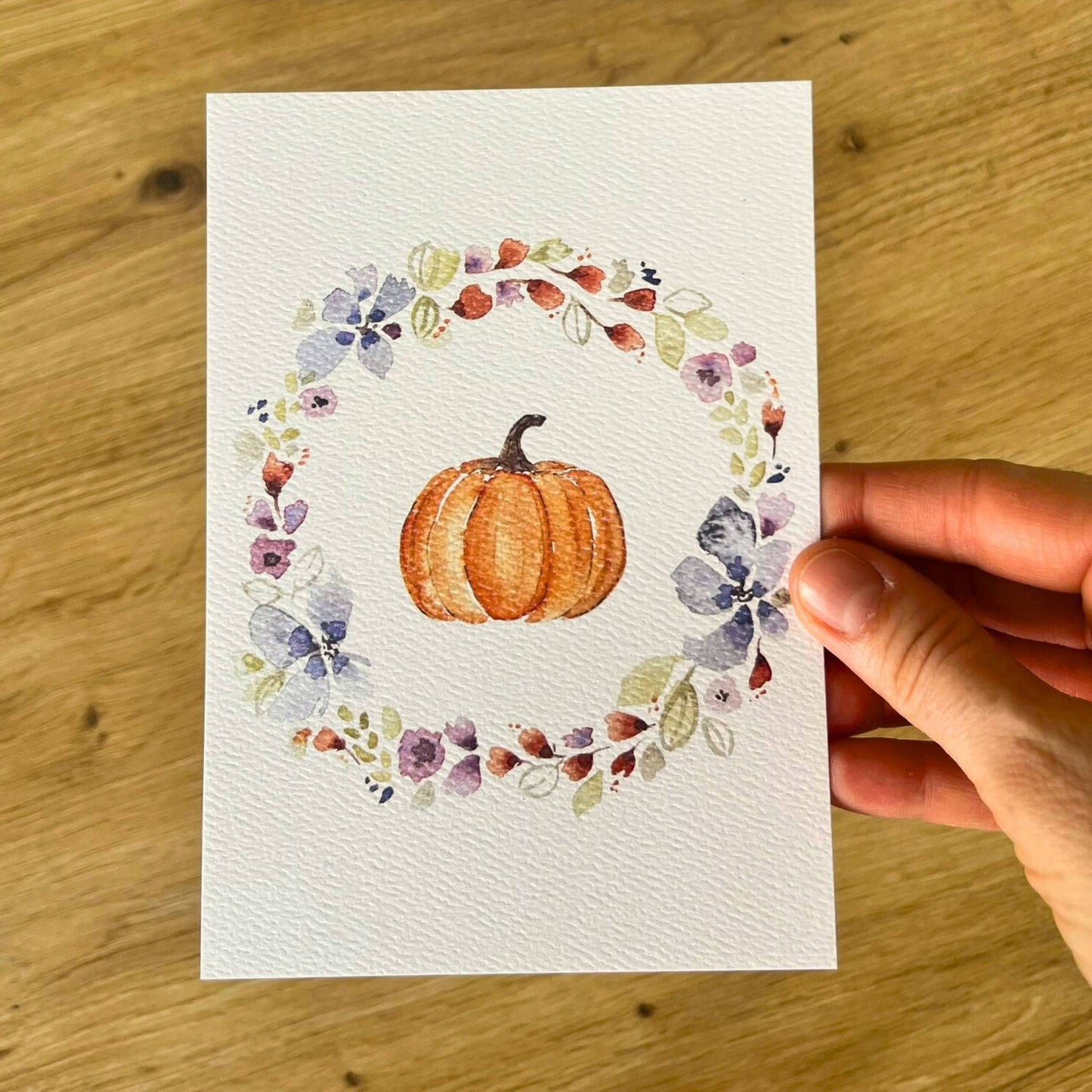 Karte Kürbis Christinas Kartenkunst