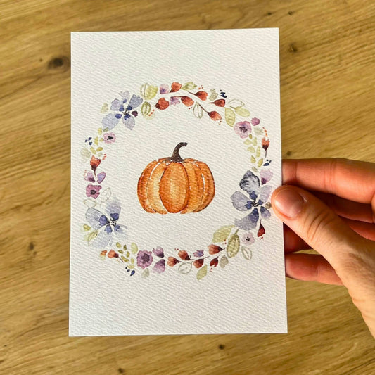 Karte Kürbis Christinas Kartenkunst