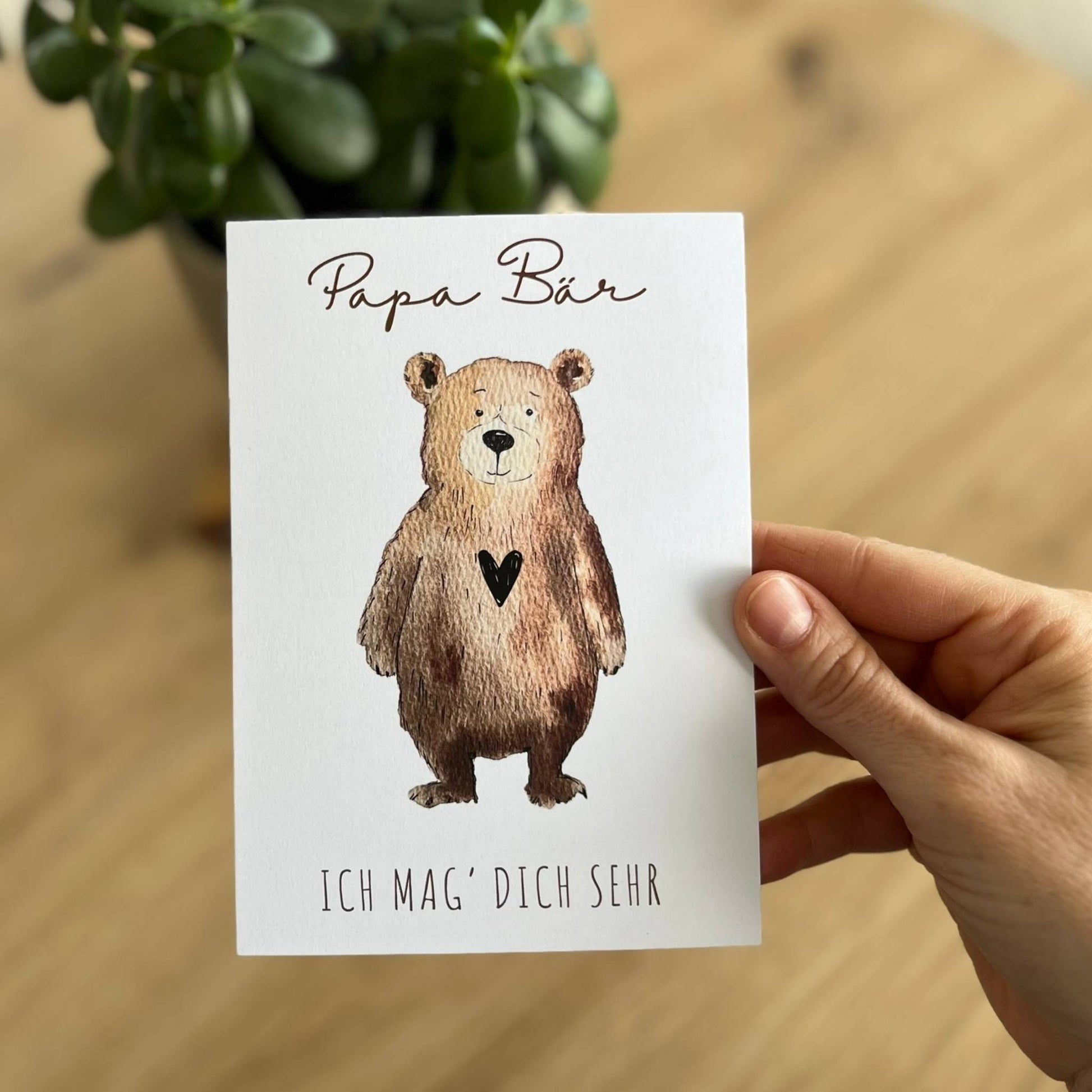 Karte Papa Bär Christinas Kartenkunst