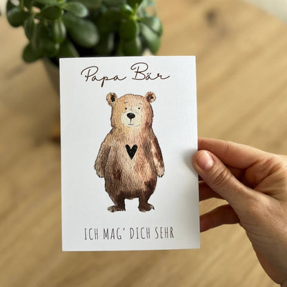 Karte Papa Bär Christinas Kartenkunst
