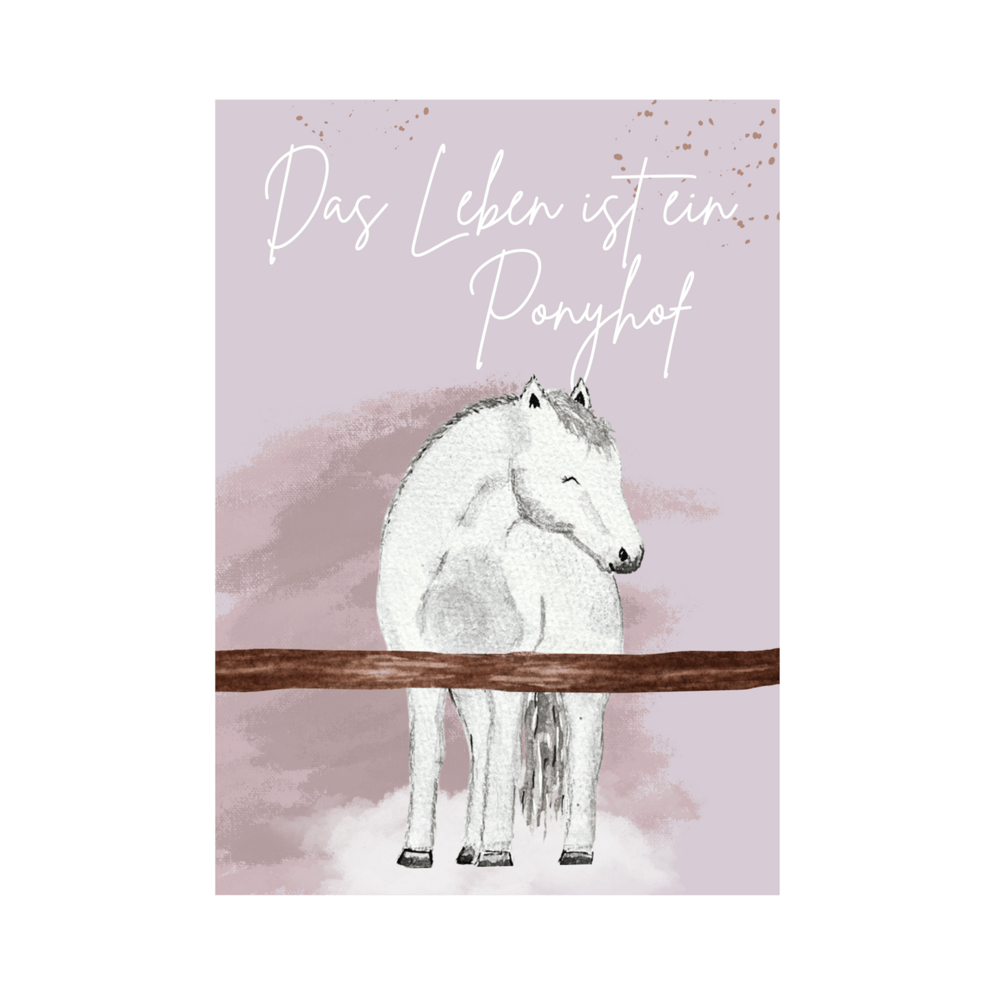 Karte Ponyhof Christinas Kartenkunst