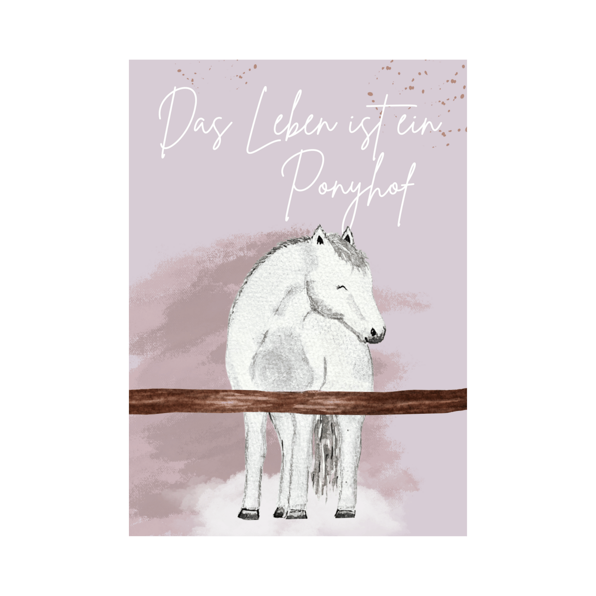 Karte Ponyhof Christinas Kartenkunst