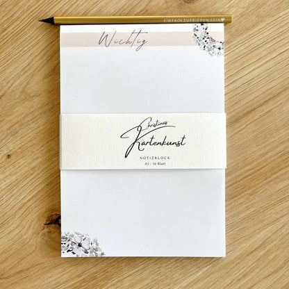 Notizblock Blütenkranz