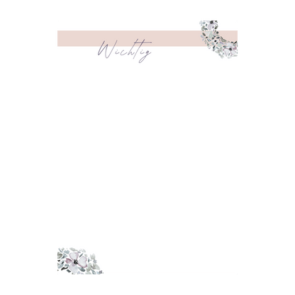 Notizblock Blütenkranz