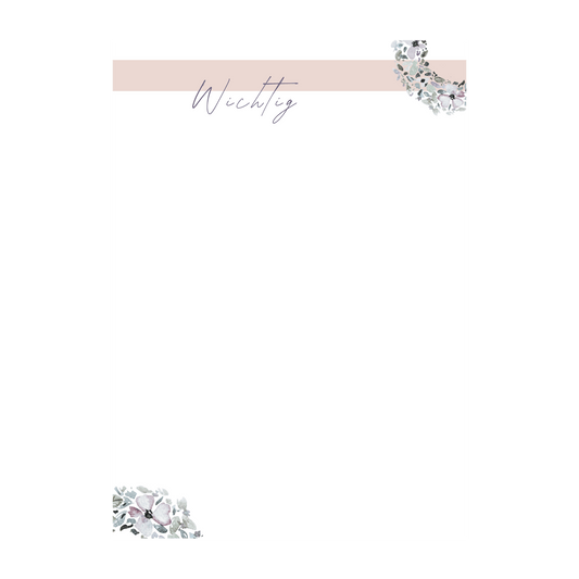 Notizblock Blütenkranz