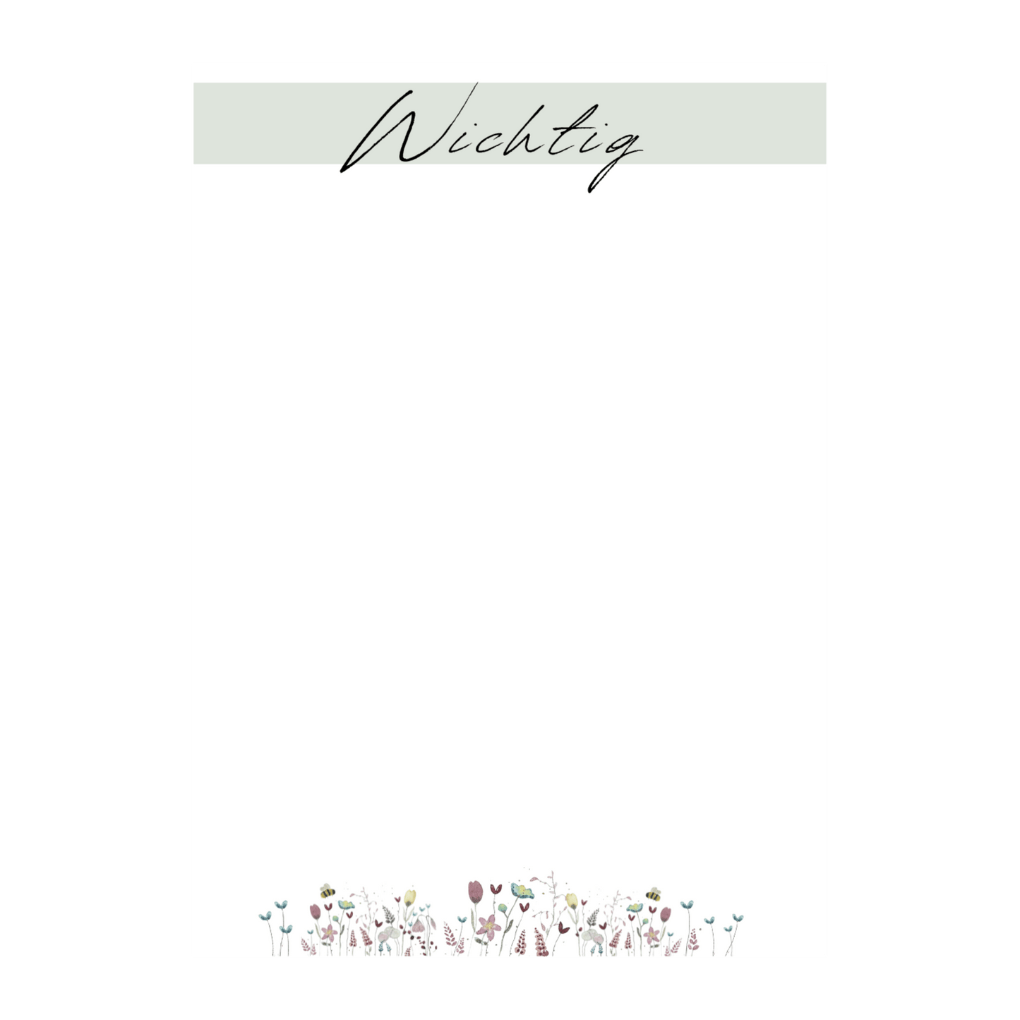 Notizblock Blumenwiese