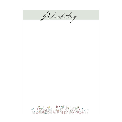 Notizblock Blumenwiese