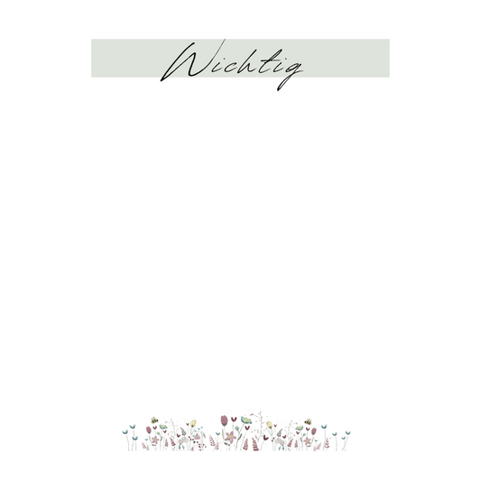 Notizblock Blumenwiese